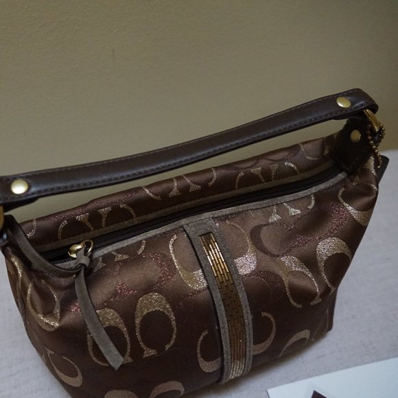 New Coach Sequin Glitter Mini Pouch - Picture 2 of 5